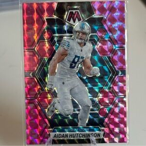 2023 Panini Mosaic Prizm Aidan Hutchinson Pink Hologram. Mint condition